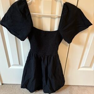 Princess Polly Black Puff Sleeve Blouse
